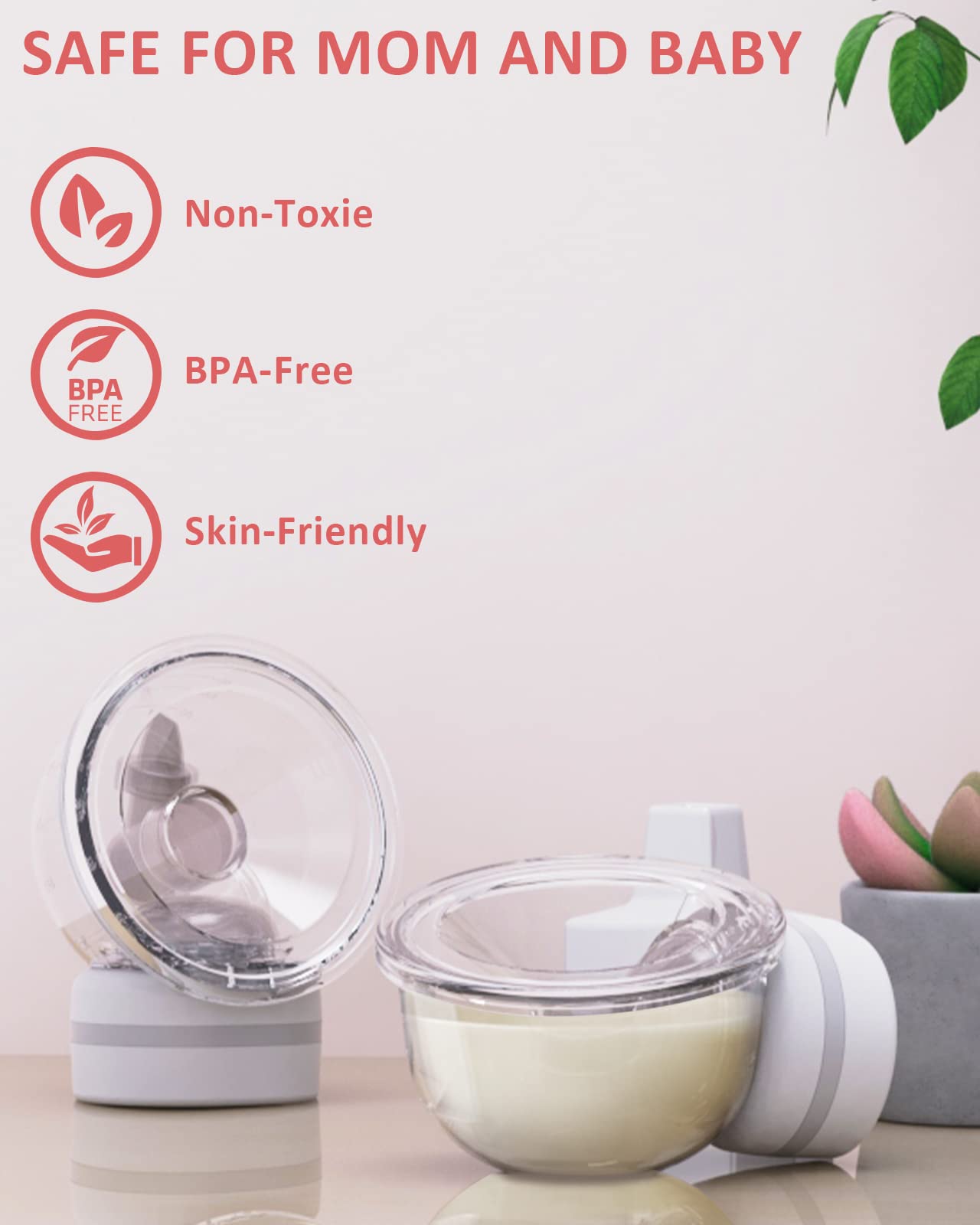 REDFMG Breast Pump Hands Free, Wearable Breast Pump Portable, 3 Modes 9 Levels of Suction, Electric Breast Pump Comfortable